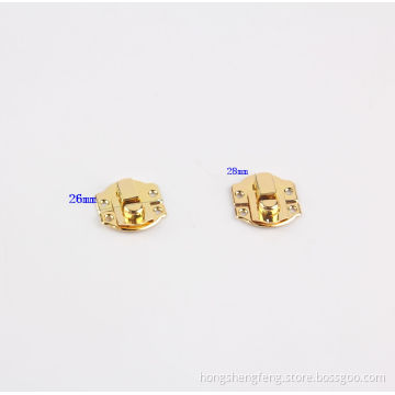 High Quality Gold Shiny Color Storage Box Metal Latch